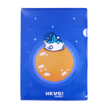 HEY5! Family A4 Plastic Folder 10 Pcs. - Sleeping Elly